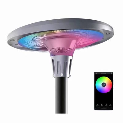 Στέγαση 1200w RGB Ηλιακά φώτα κήπου Πλατεία Ηλιακά φώτα δρόμου κήπου